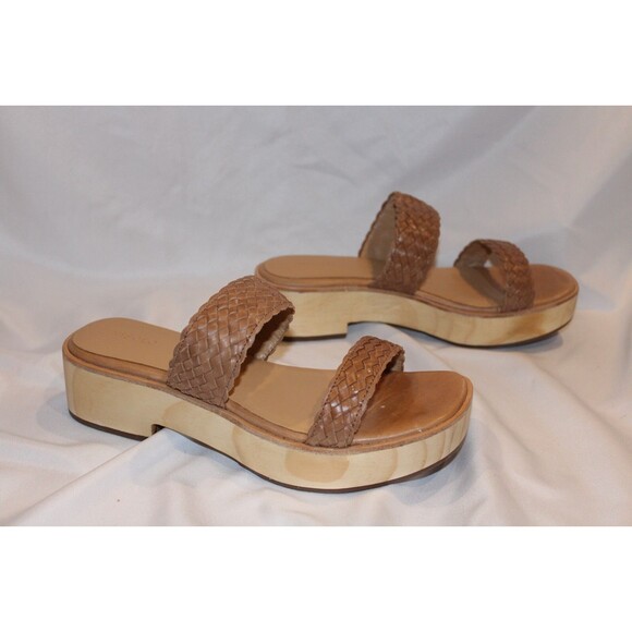 Nisolo Woven Women's All Day Open Toe Clog Sandal US 9 NIB $170 ALMOND - Picture 2 of 6